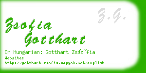 zsofia gotthart business card